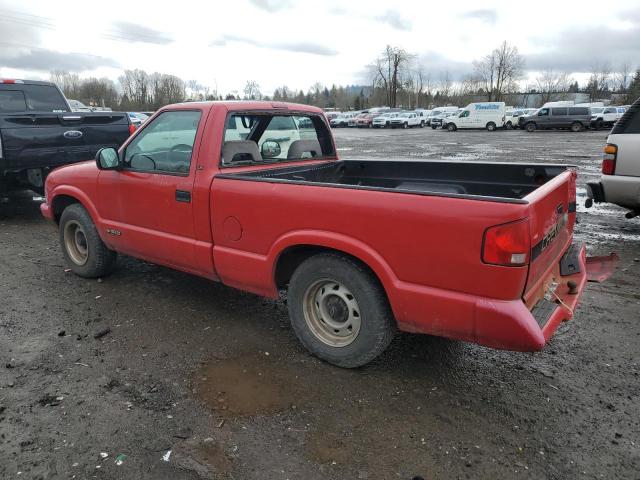 1GCCS14Z2R8121584 - 1994 CHEVROLET S TRUCK S10 RED photo 2