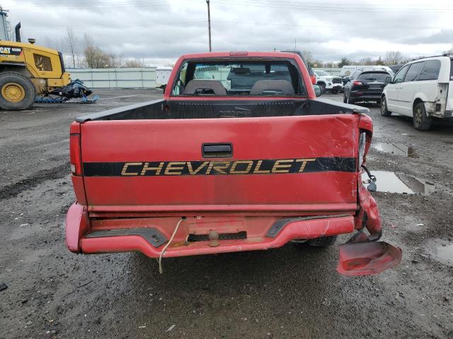 1GCCS14Z2R8121584 - 1994 CHEVROLET S TRUCK S10 RED photo 6