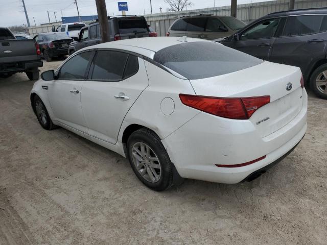 KNAGM4A73D5383587 - 2013 KIA OPTIMA LX WHITE photo 2