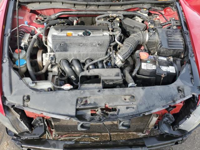 1HGCS12829A008206 - 2009 HONDA ACCORD EXL RED photo 11