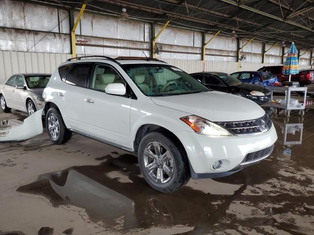 JN8AZ08W77W617619 - 2007 NISSAN MURANO SL WHITE photo 4