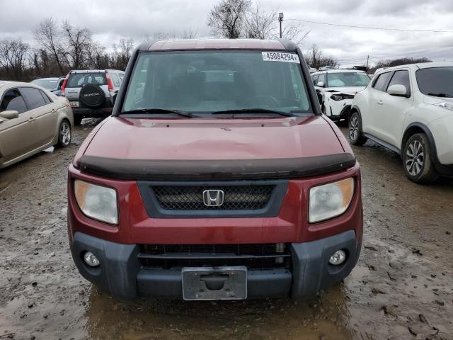 5J6YH27776L012643 - 2006 HONDA ELEMENT EX BURGUNDY photo 5