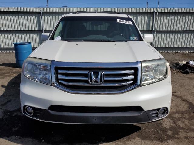 5FNYF4H95EB055287 - 2014 HONDA PILOT TOURING WHITE photo 5