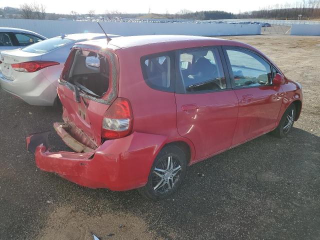 JHMGD384X8S018676 - 2008 HONDA FIT RED photo 3