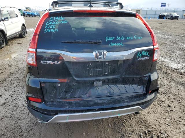 2HKRM4H77FH636513 - 2015 HONDA CR-V EXL BLACK photo 6