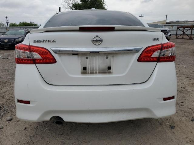 3N1AB7AP9FY256707 - 2015 NISSAN SENTRA S WHITE photo 6