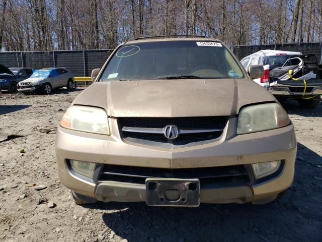 2HNYD186X2H512508 - 2002 ACURA MDX TOURING GOLD photo 5