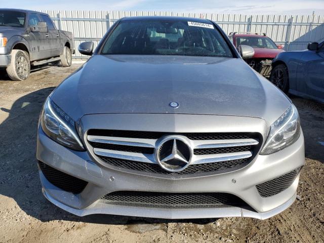 55SWF6GB6FU076026 - 2015 MERCEDES-BENZ C 400 4MATIC GRAY photo 5