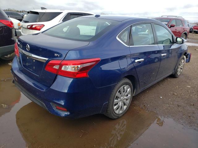 3N1AB7AP5HY385336 - 2017 NISSAN SENTRA S BLUE photo 3