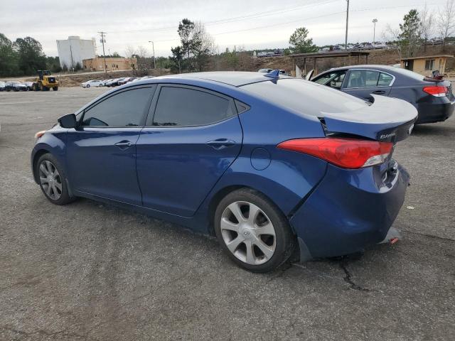 KMHDH4AE2DU596265 - 2013 HYUNDAI ELANTRA GLS BLUE photo 2