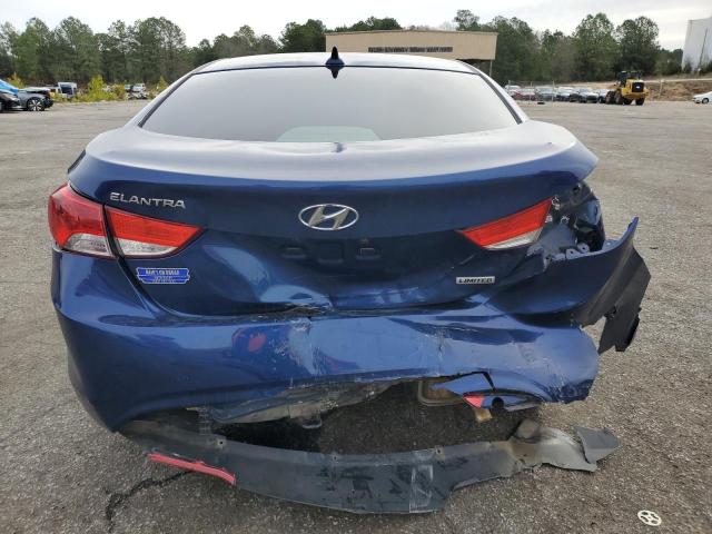 KMHDH4AE2DU596265 - 2013 HYUNDAI ELANTRA GLS BLUE photo 6