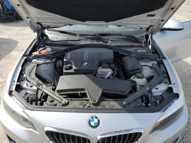 WBA1K9C56GV321710 - 2016 BMW 228 I SULEV SILVER photo 11