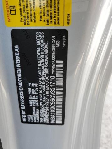 WBA1K9C56GV321710 - 2016 BMW 228 I SULEV SILVER photo 12