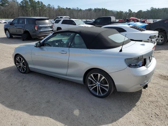 WBA1K9C56GV321710 - 2016 BMW 228 I SULEV SILVER photo 2