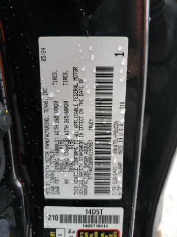 5TFNA5DB5RX193987 - 2024 TOYOTA TUNDRA CREWMAX PLATINUM Чорний фото 13