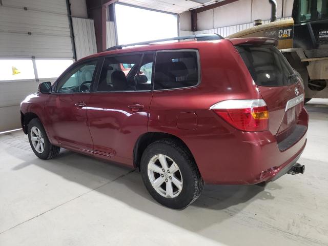 5TDBK3EH6AS028001 - 2010 TOYOTA HIGHLANDER MAROON photo 2