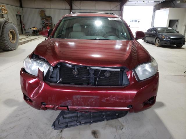 5TDBK3EH6AS028001 - 2010 TOYOTA HIGHLANDER MAROON photo 5