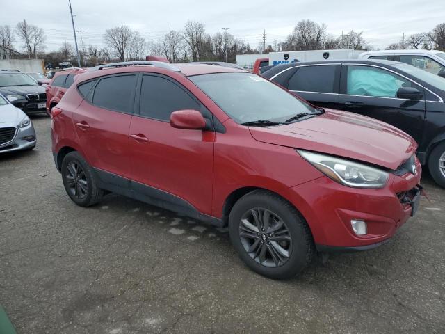 KM8JU3AG0EU883809 - 2014 HYUNDAI TUCSON GLS RED photo 4