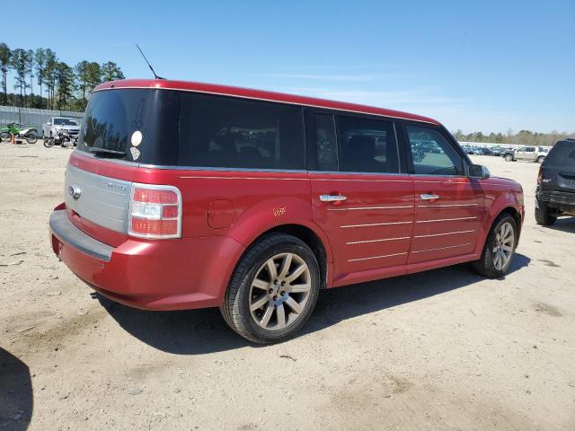 2FMGK5DC1BBD07085 - 2011 FORD FLEX LIMITED MAROON photo 3