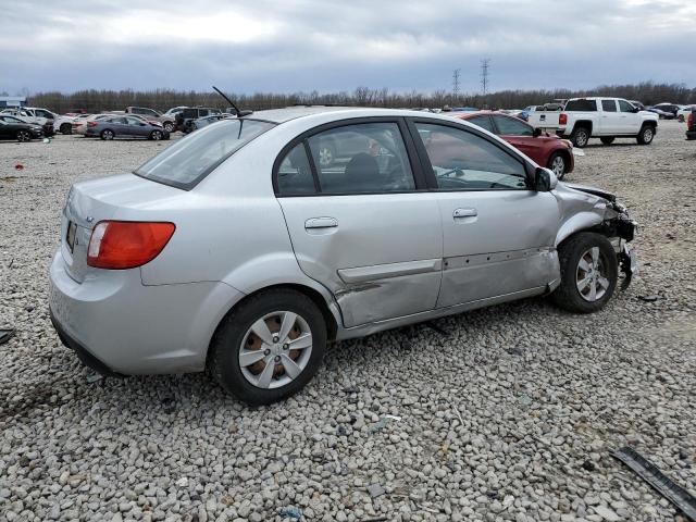 KNADH4A36A6612256 - 2010 KIA RIO LX SILVER photo 3