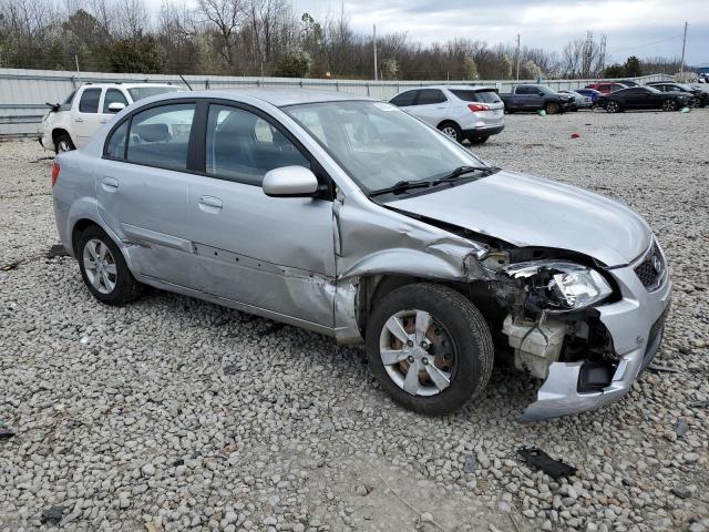 KNADH4A36A6612256 - 2010 KIA RIO LX SILVER photo 4