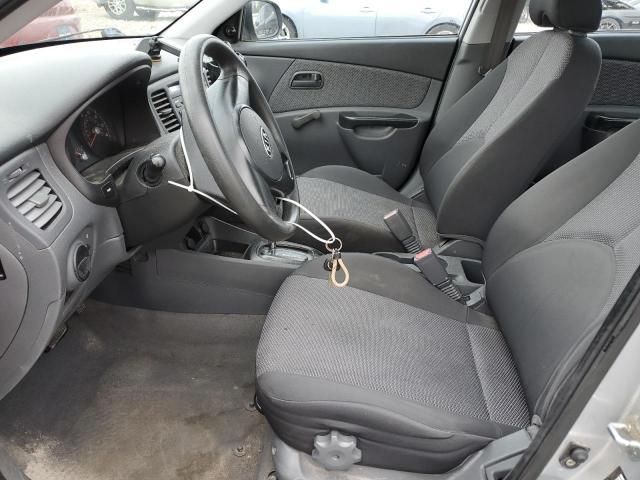 KNADH4A36A6612256 - 2010 KIA RIO LX SILVER photo 7