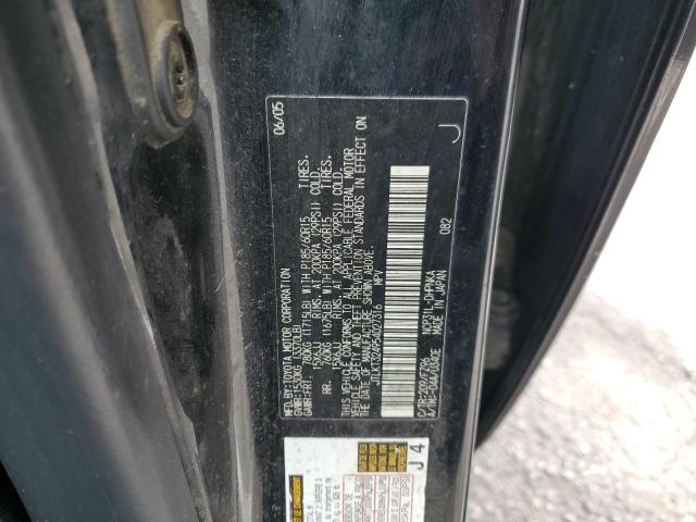 JTLKT324954027316 - 2005 TOYOTA SCION XB BLACK photo 12