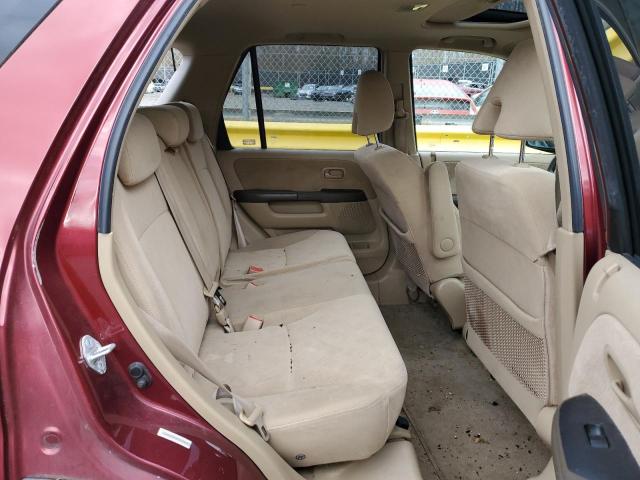 JHLRD78846C042423 - 2006 HONDA CR-V EX RED photo 10