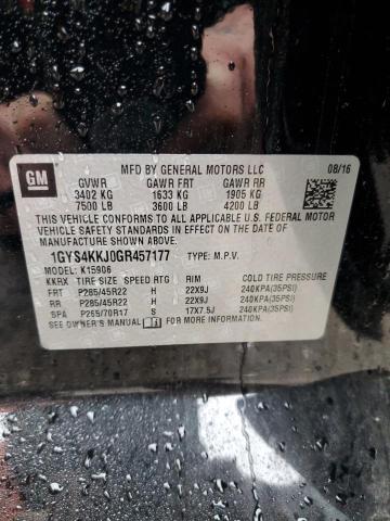 1GYS4KKJ0GR457177 - 2016 CADILLAC ESCALADE ESV PLATINUM Қара фото 13