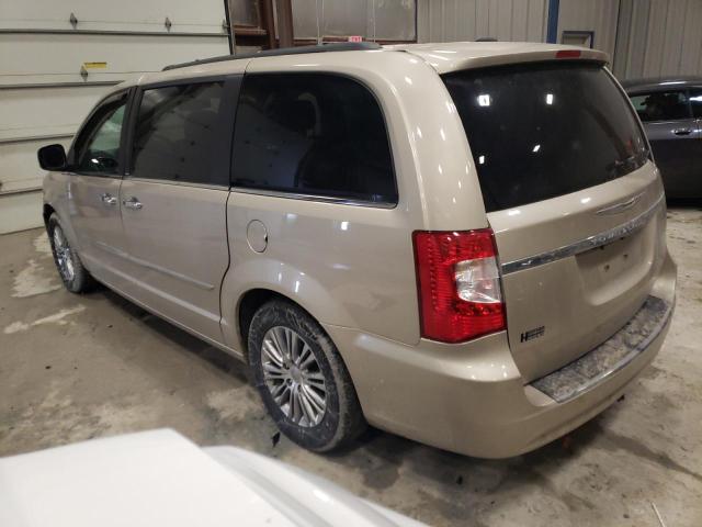 2C4RC1CG9DR588490 - 2013 CHRYSLER TOWN & COU TOURING L TAN photo 2