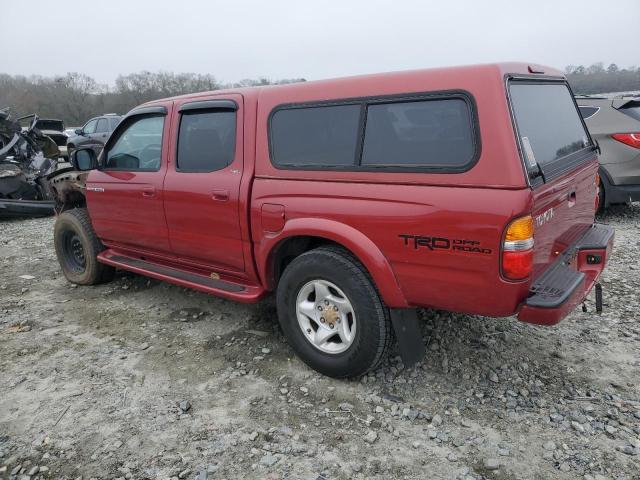 5TEGN92N81Z856645 - 2001 TOYOTA TACOMA DOUBLE CAB PRERUNNER RED photo 2