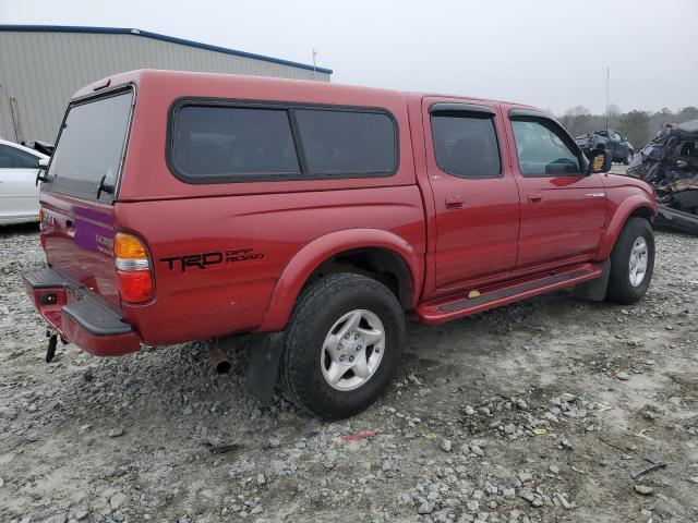 5TEGN92N81Z856645 - 2001 TOYOTA TACOMA DOUBLE CAB PRERUNNER RED photo 3