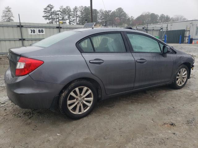 19XFB2F94CE069372 - 2012 HONDA CIVIC EXL GRAY photo 3