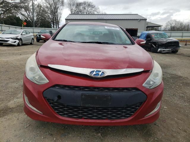 KMHEC4A49BA004319 - 2011 HYUNDAI SONATA HYBRID RED photo 5