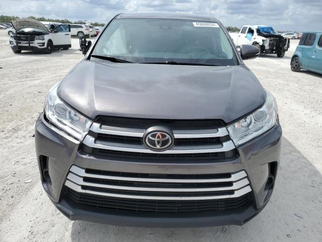 5TDZARFH6KS059527 - 2019 TOYOTA HIGHLANDER LE CHARCOAL photo 5