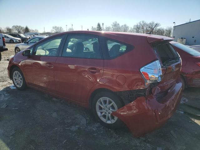 JTDZN3EU3C3137829 - 2012 TOYOTA PRIUS V RED photo 2