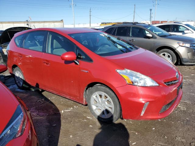 JTDZN3EU3C3137829 - 2012 TOYOTA PRIUS V RED photo 4