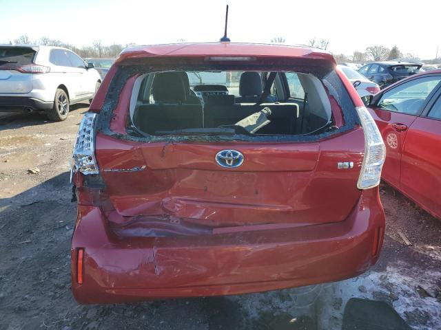 JTDZN3EU3C3137829 - 2012 TOYOTA PRIUS V RED photo 6