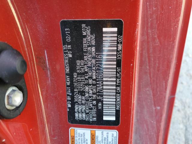 JF1ZNAA16D1721161 - 2013 TOYOTA SCION FR-S RED photo 12