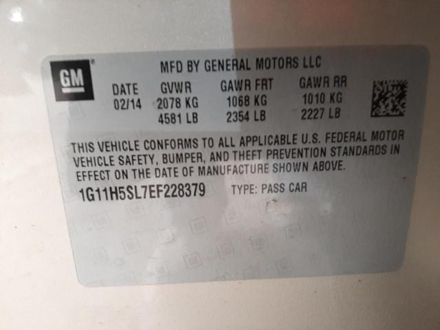 1G11H5SL7EF228379 - 2014 CHEVROLET MALIBU LTZ თაფლისფერი ფოტო 13
