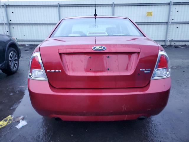 3FAHP01137R186493 - 2007 FORD FUSION SE RED photo 6