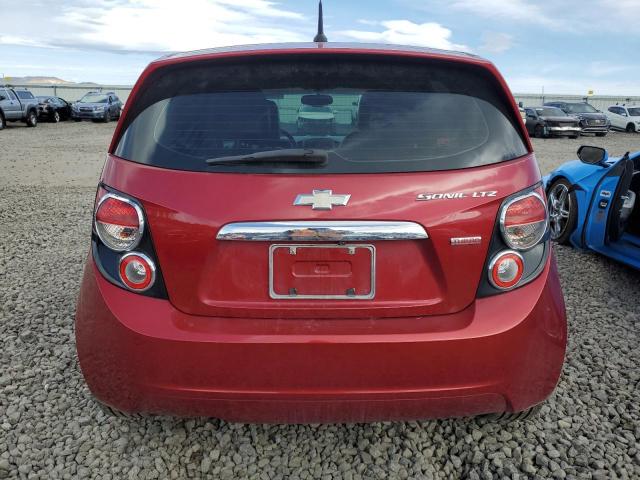 1G1JE6SB3E4129284 - 2014 CHEVROLET SONIC LTZ RED photo 6