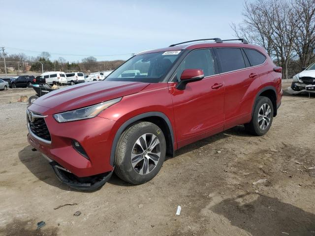 5TDGZRBH1MS078446 - 2021 TOYOTA HIGHLANDER XLE RED photo 1