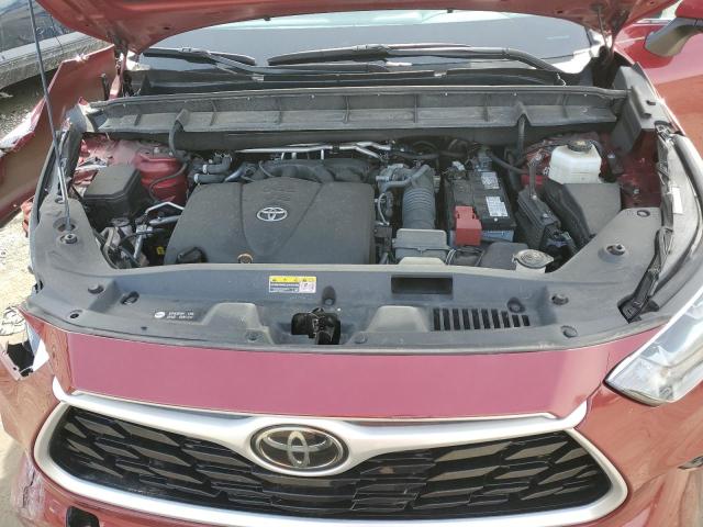 5TDGZRBH1MS078446 - 2021 TOYOTA HIGHLANDER XLE RED photo 11