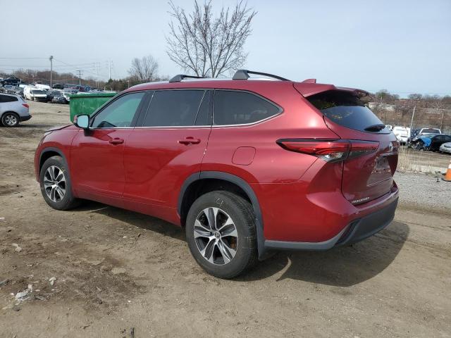 5TDGZRBH1MS078446 - 2021 TOYOTA HIGHLANDER XLE RED photo 2