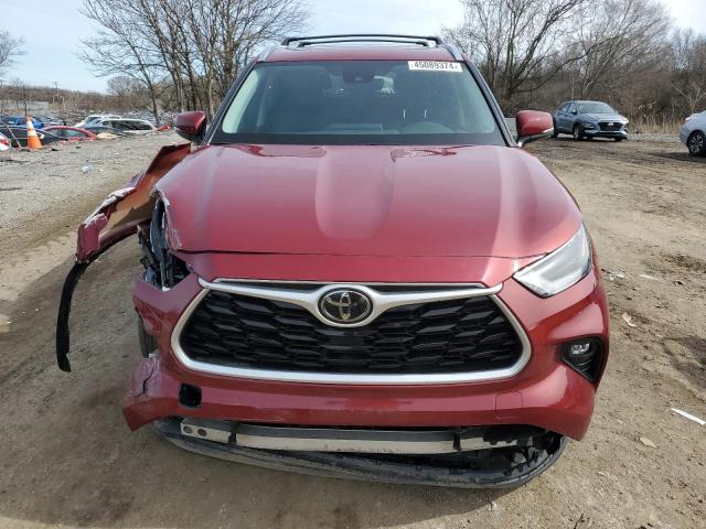 5TDGZRBH1MS078446 - 2021 TOYOTA HIGHLANDER XLE RED photo 5