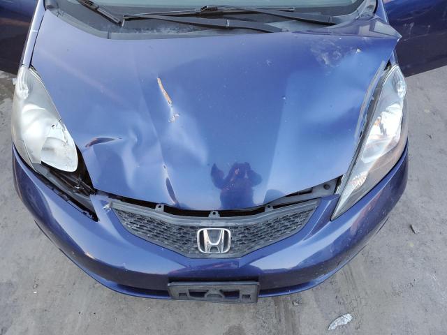 JHMGE8H37CC009602 - 2012 HONDA FIT BLUE photo 11