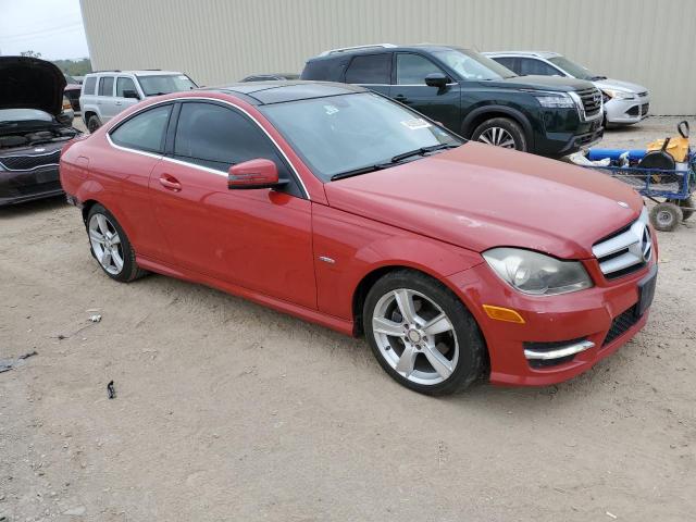 WDDGJ4HB1CF905654 - 2012 MERCEDES-BENZ C 250 RED photo 4