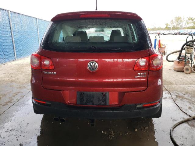 WVGBV7AX7AW001879 - 2010 VOLKSWAGEN TIGUAN SE RED photo 6