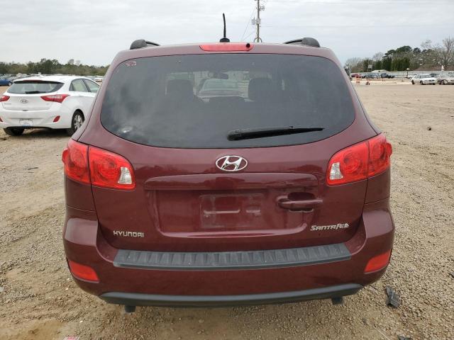 5NMSG13D88H158283 - 2008 HYUNDAI SANTA FE GLS BURGUNDY photo 6